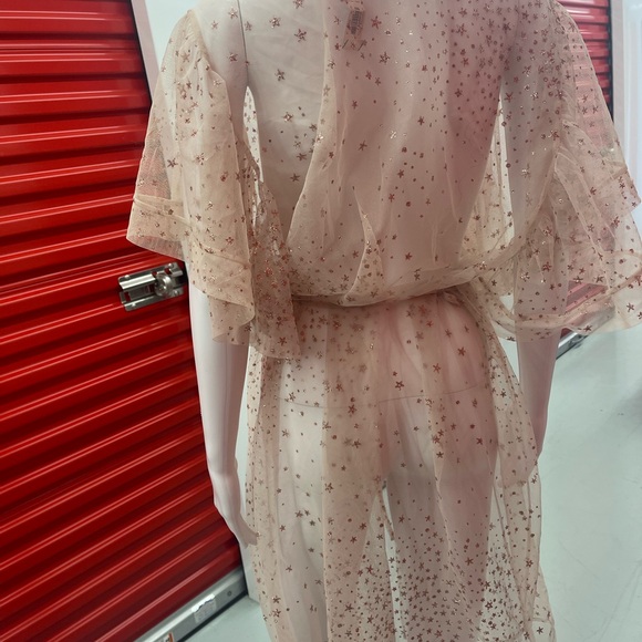 Sheer Star-Patterned Robe - Picture 4 of 9